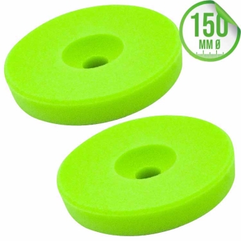 Liquid Elements Polierschwamm Centriforce V2 Soft Cut grün 150mm 2er Set